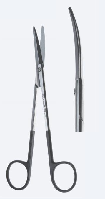 Ножиці, хірургічні, "Face-Lift", "Supercut", для пластичної хірургії, вигнуті, тупокінцеві, довжина 150 мм. Бренд - Asanus Medizintechnik Gmb, Німеччина